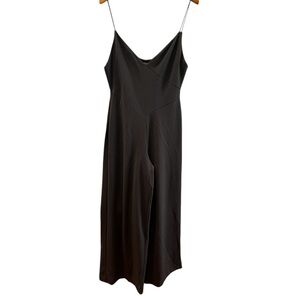 Zara Black Jumpsuit New Without Tags Spaghetti Strap‎ Size Small